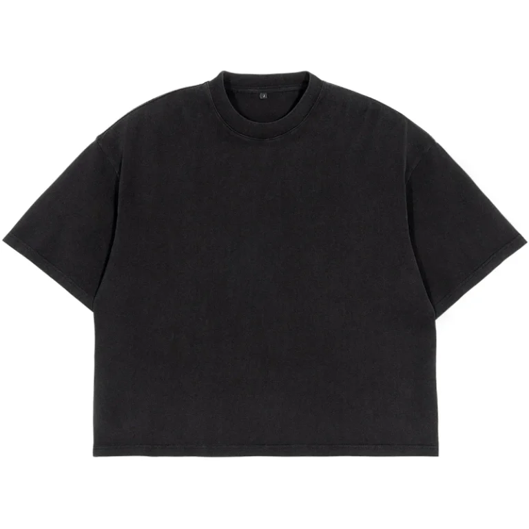 High-Quality-Loose-Cropped-Custom-T-Shirt-100-Cotton-Vintage-Acid-Washed-Mens-T-Shirt