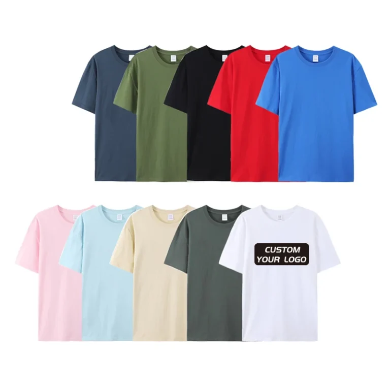 High-Quality-Low-Oem-Moq-240gsm-100-Cotton-TShirt-Custom-Brand-Blank-Plain-Plus-Size-Mens-T-Shirts