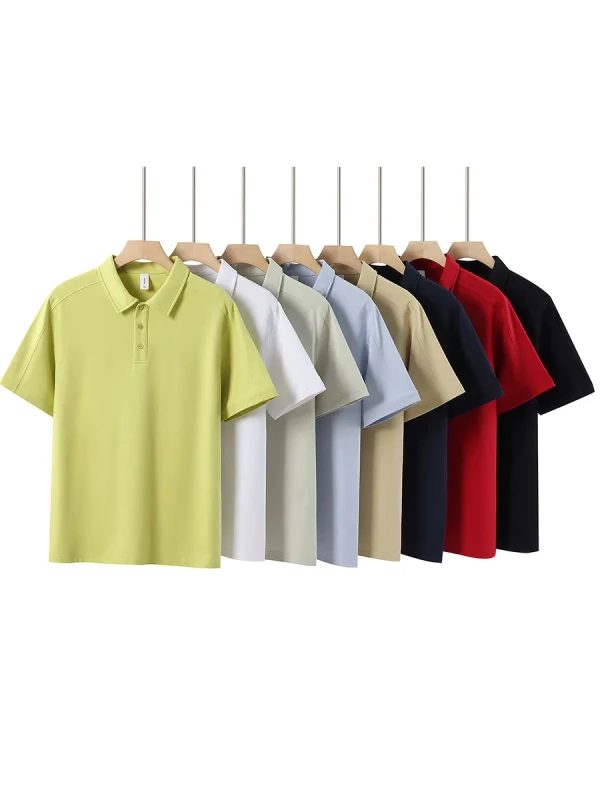 High-Quality-Men-Polo-Shirts-Breathable-Casual-Unisex-T-shirt-Custom-Logo-Loose-Short-Sleeve-Work-Clothes-Uniform