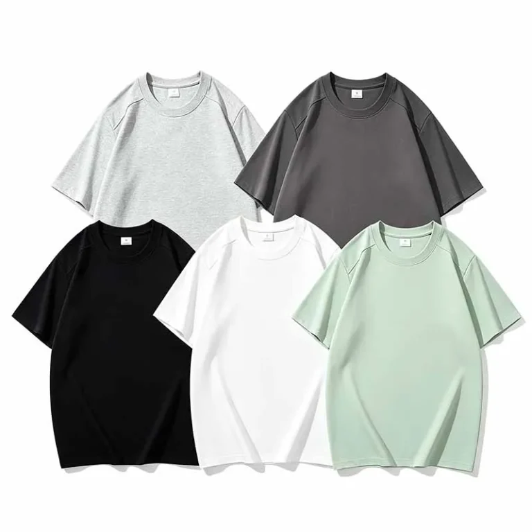 High-Quality-Mens-100-Cotton-Knitted-Blank-Print-Regular-Fit-Short-Sleeve-T-Shirt-with-Shoulder-Stitching