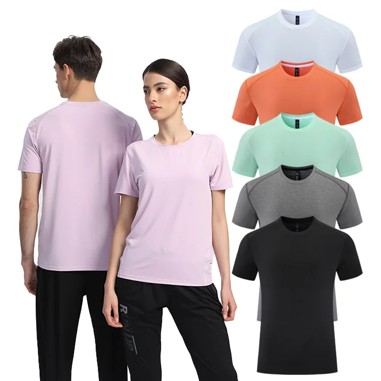 High-Quality-Mens-O-Neck-Short-Sleeve-Woven-Polyester-Solid-Blank-T-Shirts-Quick-Dry-Breathable-Regular-Fit-Custom