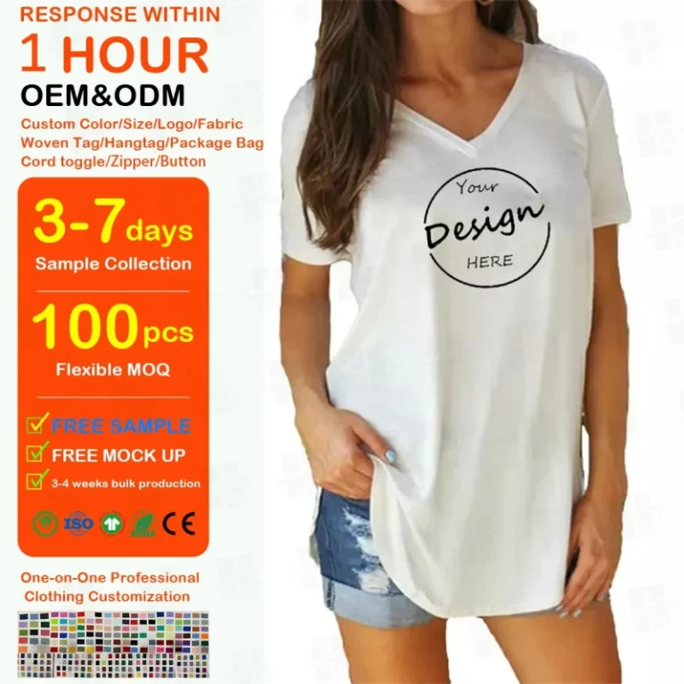 High-Quality-New-Fashion-Man-and-Women-Cotton-100-Fabric-Soft-T-shirt-Comfortable-Short-Sleeves-v-Neck-t-Shirt