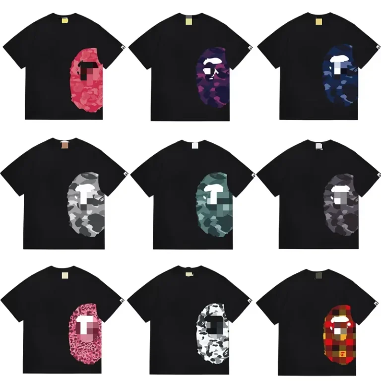 High-Quality-New-Style-Brand-Fashion-Designer-Mens-Trendy-Loose-Printed-Bapees-T-Shirt-Casual-Sports-280g-100-Cotton