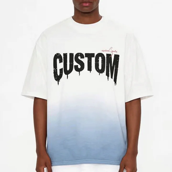 High-Quality-Oversized-Acid-Wash-Solid-T-Shirt-for-Men-100-Cotton-Customizable-Eco-Friendly-Breathable-Puff-Printing