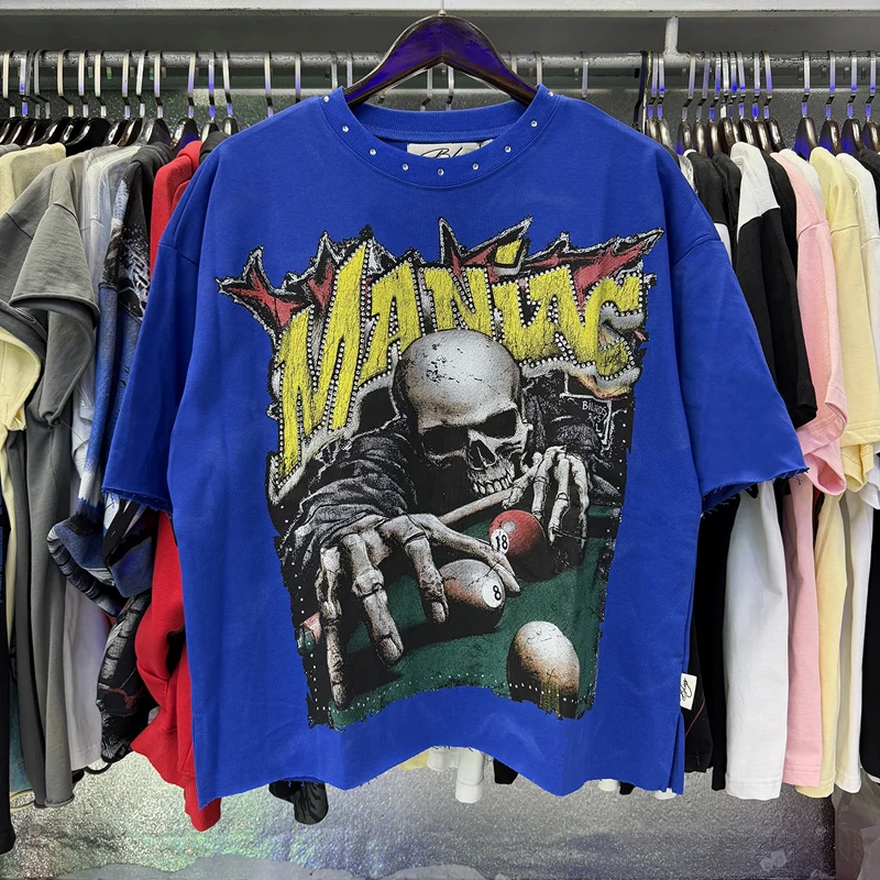 High-Quality-Oversized-Blue-Drilling-BKYS-Short-Sleeve-Streetwear-Hip-Hop-Classics-Gothic-Skull-Printed-BKYS-Mens-T-shirts