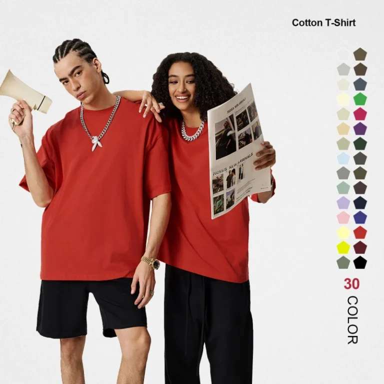 High-Quality-Oversized-Mens-T-shirts-Customizable-100-Cotton-Woven-Heavyweight-Anti-Wrinkle