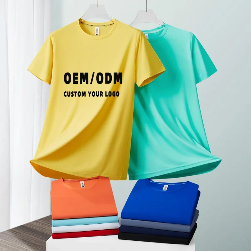 High-Quality-Polyester-Spandex-Mens-T-Shirts-New-Design-with-Quick-Drying-Print-Stretch-Blank-Plain-T-Shirts