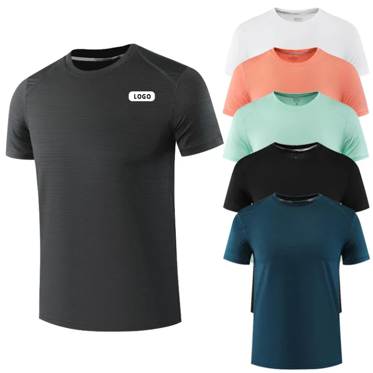 High-Quality-Spandex-Polyester-Unisex-T-shirts-Custom-Logo-Men-Women-Quick-Dry-Breathable-Gym-Fitness-Running-Marathon-T-Shirt
