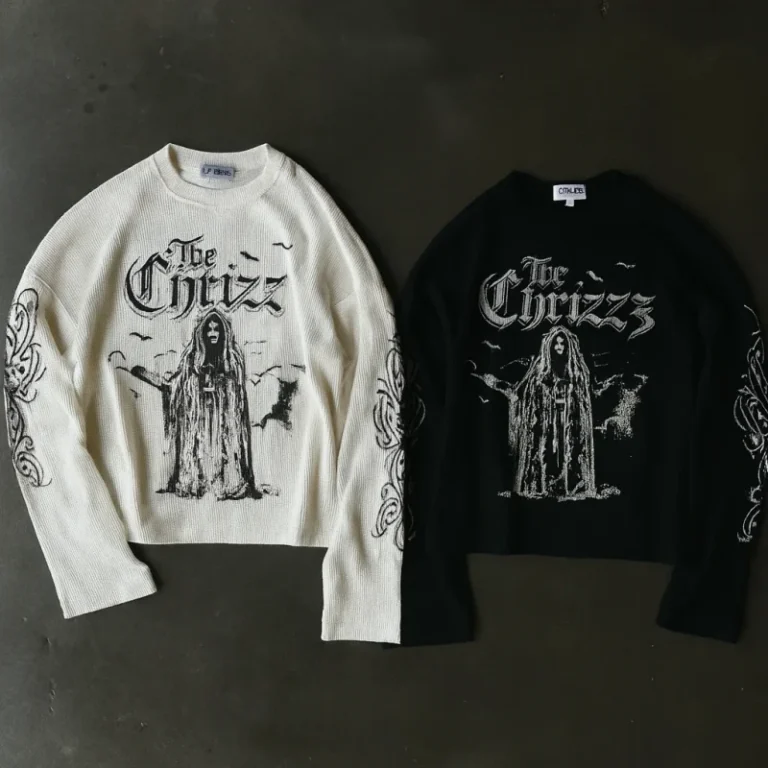 High-Quality-Street-Wear-Custom-Long-Sleeve-Shirt-Thermal-Fabric-Cropped-T-Shirt-Oversize-Waffle-Long-Sleeve-T-shirt-for-Men
