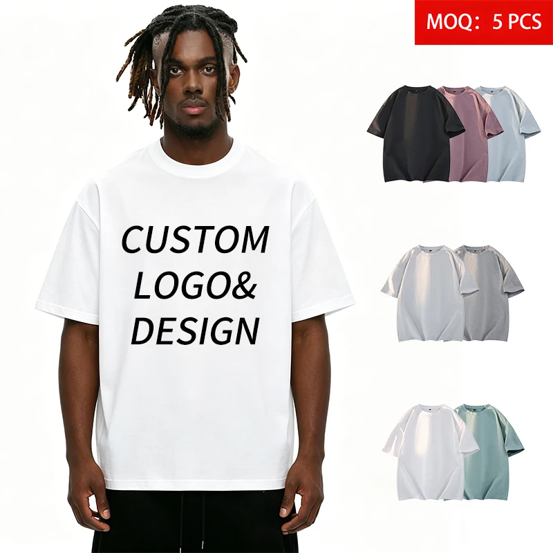 High-Quality-Summer-Mens-Polyester-Crew-Neck-Custom-Printed-Logo-T-Shirt