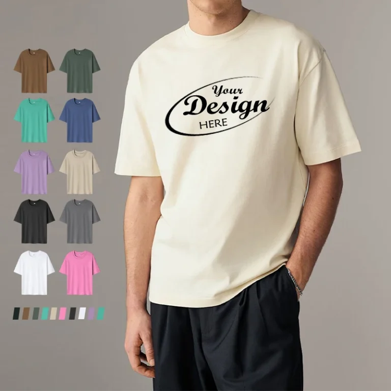 High-Quality-T-shirt-Custom-Printing-Custom-Logo-Dtg-Printing-100-Cotton-O-neck-T-shirt-250g-CE-Certified
