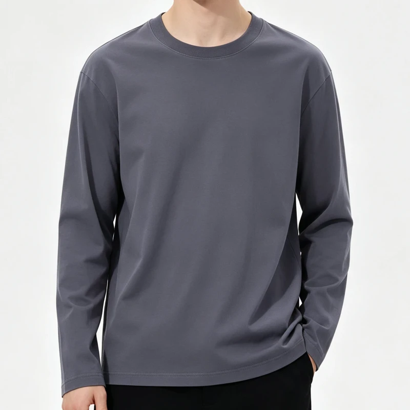 High-Quality-T-shirt-Vintage-Embroidery-logo-Custom-Washed-100-Cotton-Mens-Personalized-Long-Sleeve-Tshirt