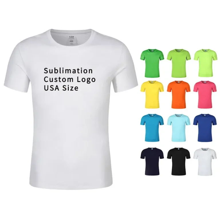 High-Quality-Unisex-Cotton-Polyester-T-shirt-65-Polyester-35-Cotton-Men-Blank-Sublimation-White-T-Shirts-Custom-Printing