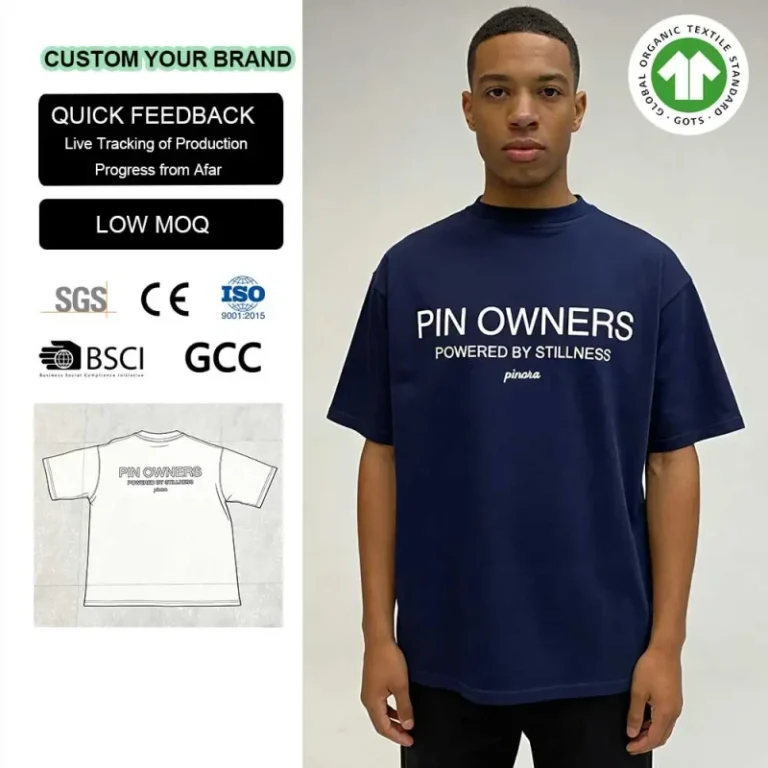 High-Quality-White-Silk-Screen-Mens-t-Shirts-Custom-logo-Dtg-Dtf-Print-Tee-Shirt-100cotton-Oversized-Dropped-Shoulder-Shirts