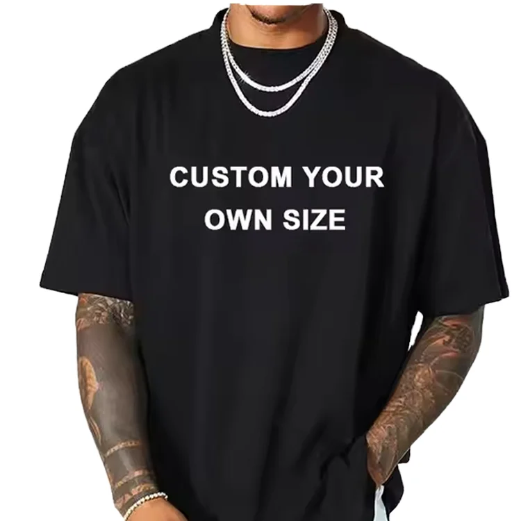 High-Street-Heavyweight-100-Organic-Cotton-Mens-Oversized-T-Shirt-Plus-Size-Custom-Logo-Print-Blank-Design-Compressed-Feature