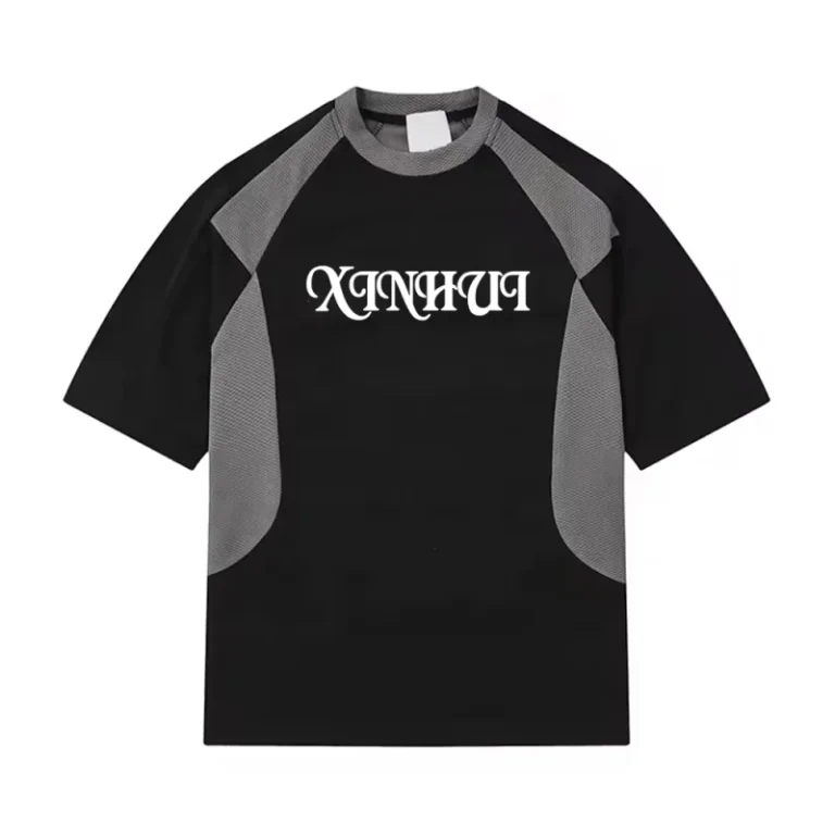 High-Street-Mens-Crew-Neck-T-Shirt-Hip-Hop-Style-Short-Sleeved-100-Cotton-Breathable-Sports-Shirt-1