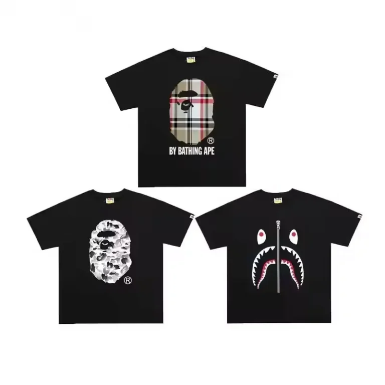 High-Version-Letter-Printed-Bapeess-T-Shirt-for-Men-Fashion-Designer-Trendy-Casual-100-Cotton-Shirt