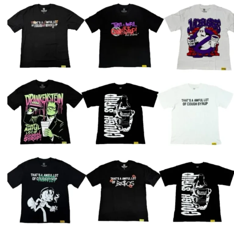 High-quality-100-cotton-mens-short-sleeve-T-shirt-classic-Thats-AWFUL-Lot-Cough-Syrup-design-scannable-suitable-for-regu