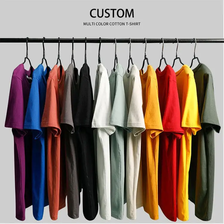 High-quality-Unisex-Mens-O-Neck-Short-Sleeve-T-shirt-100-Cotton-Organic-Knitted-Silk-Screen-Printed-Solid-Logo-Custom-Design