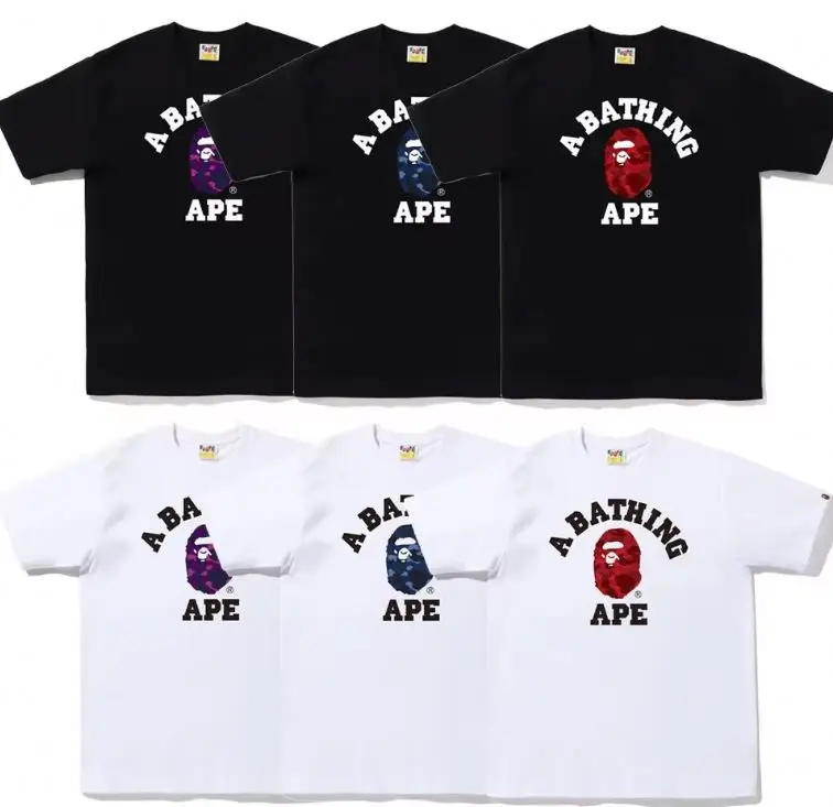 Hot-Sales-High-Quality-Heavyweight-Knitted-Casual-Printed-100-Cotton-1-1-Luxury-Designer-Bapees-Mens-T-Shirts