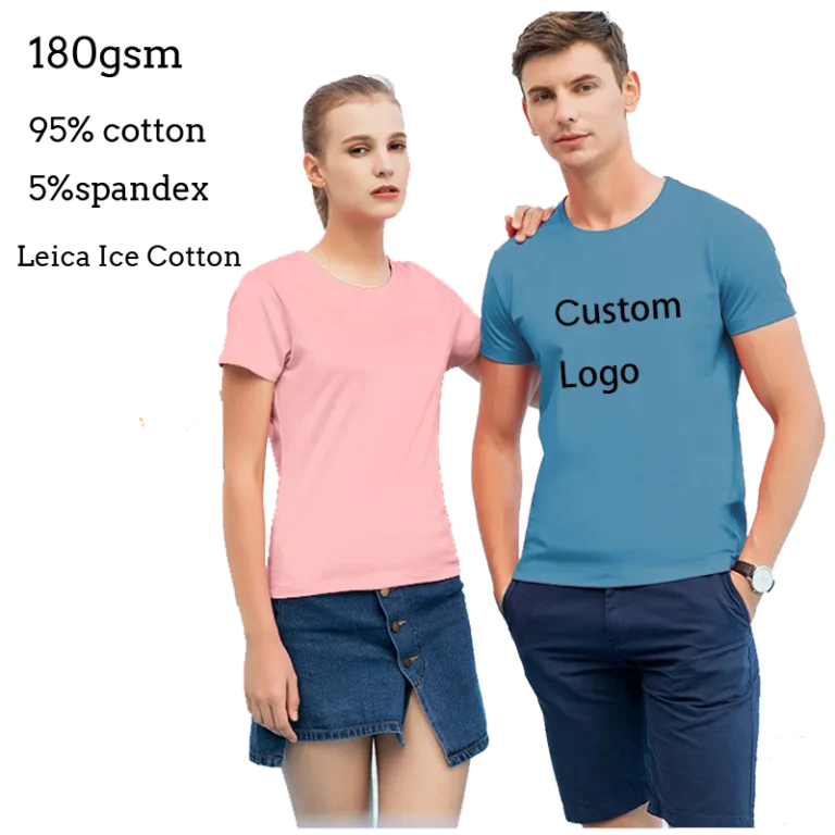 Ice-Cotton-Slim-Fit-Unisex-Soft-Cotton-Spandex-Summer-Wear-Shirts-95-Cotton-5-Spandex-t-Shirts