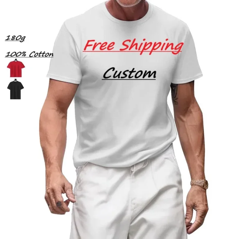 Image-or-Pattern-Print-Blank-180-Gsm-Plain-White-100-Percent-Cotton-Logo-Custom-Mens-T-Shirt