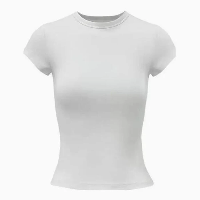 JAC22-B80645-Womens-Fashion-Casual-Solid-Colour-O-Neck-Short-Sleeve-T-Shirts