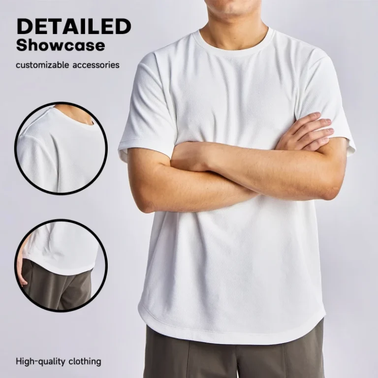 JIEJIN-Mens-Blank-Design-short-sleeve-Oversized-Absorb-moisture-Breathable-T-Shirt-Active-Tops