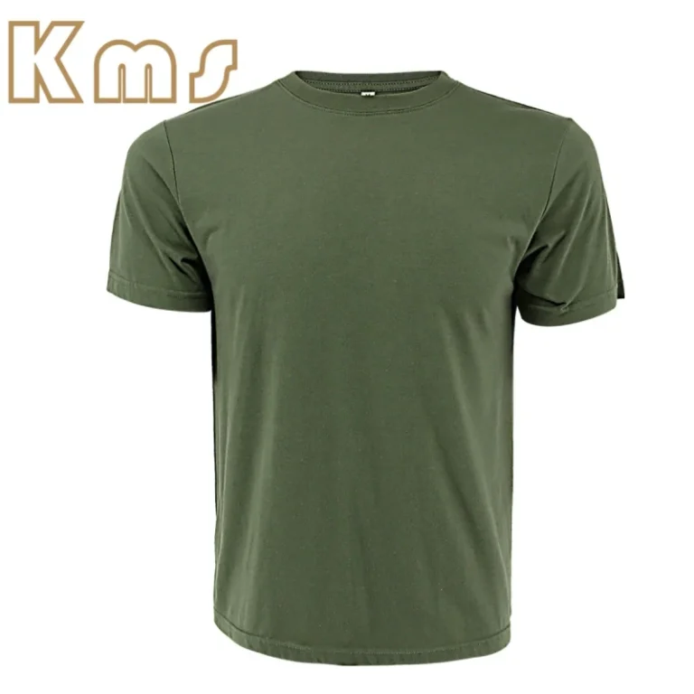KMS-Tactical-Shirt-OEM-100-Cotton-Green-Gym-Muscle-Sports-Comfortable-Breathable-Tactical-Clothing