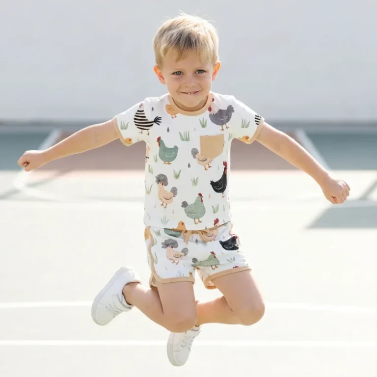 Kids-Animal-Print-Breathable-Athletic-Shorts-and-Short-Sleeve-Cotton-T-Shirt-Custom-2-Piece-Suit-Set-for-Girls-7-12-Years