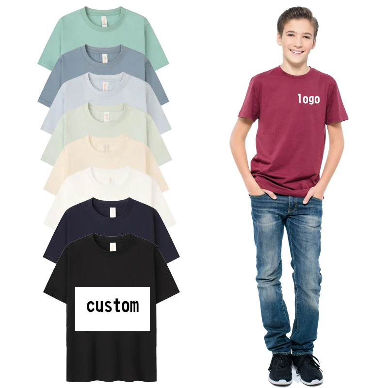 Kids-Blank100cotton-T-Shirts-Tops-for-Child-Infant-Custom-Summer-Solid-Tee-Children-Boy-Kids-Clothing