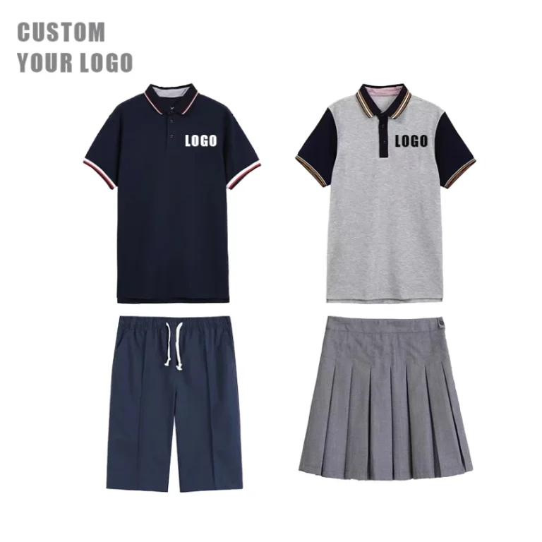 Kids-Boys-Girls-T-shirtsPolo-Shirts-Blank-Simple-Set-Kids-Primary-School-Uniform-Golf-Shirts