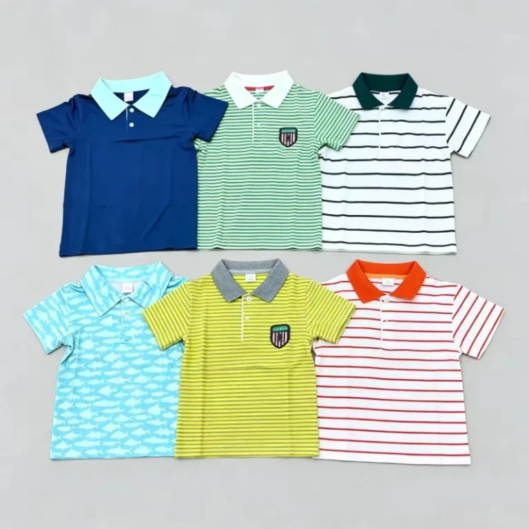Kids-Boys-Polo-Baby-T-shirts-Overrun-Factory-Leftover-Brand-Girls-Summer-Cotton-Tops