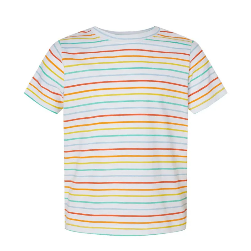 Kids-Children-Striped-T-Shirt-Prime-Quality-Custom-Logo-No-Logo-Heavy-Weight-Tshirts-Tee-Shirts-for-Summer