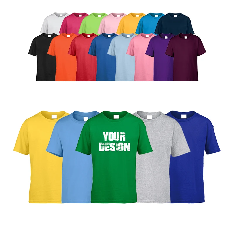 Kids-Children-T-Shirt-Low-MOQ-180gsm-Custom-Cute-Cartoon-Printing-Childrens-Cotton-T-Shirts-for-Boys-Girls-Kids