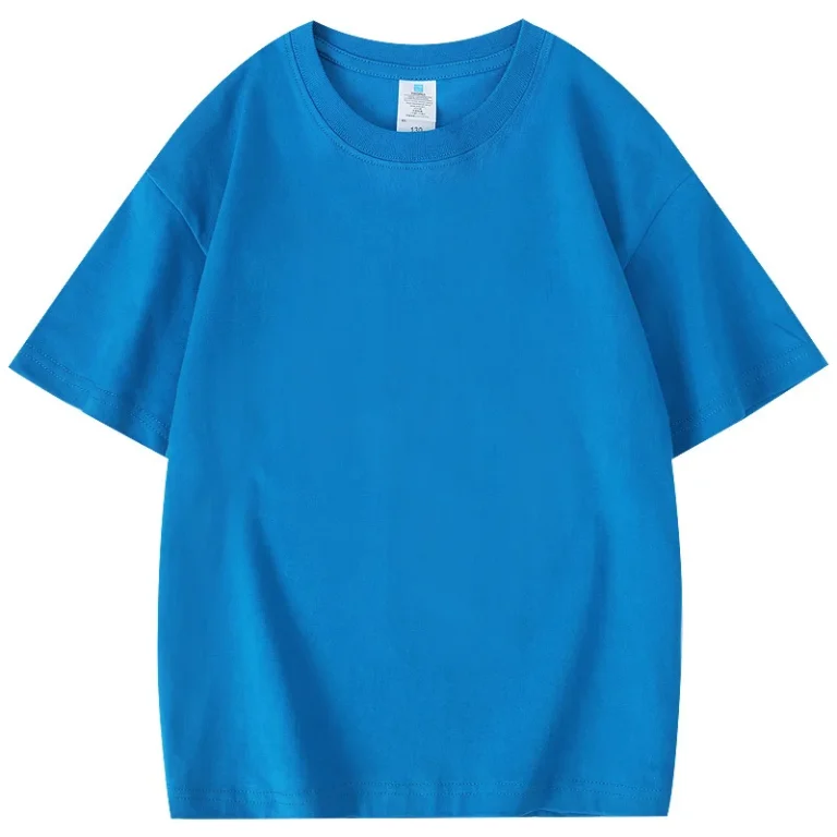 Kids-Clothes-Plain-Toddler-Oversized-T-shirt-Blanc-Basic-Cotton-210GSM-Custom-Design-Oversized-Toddler-Tshirt-for-Kids