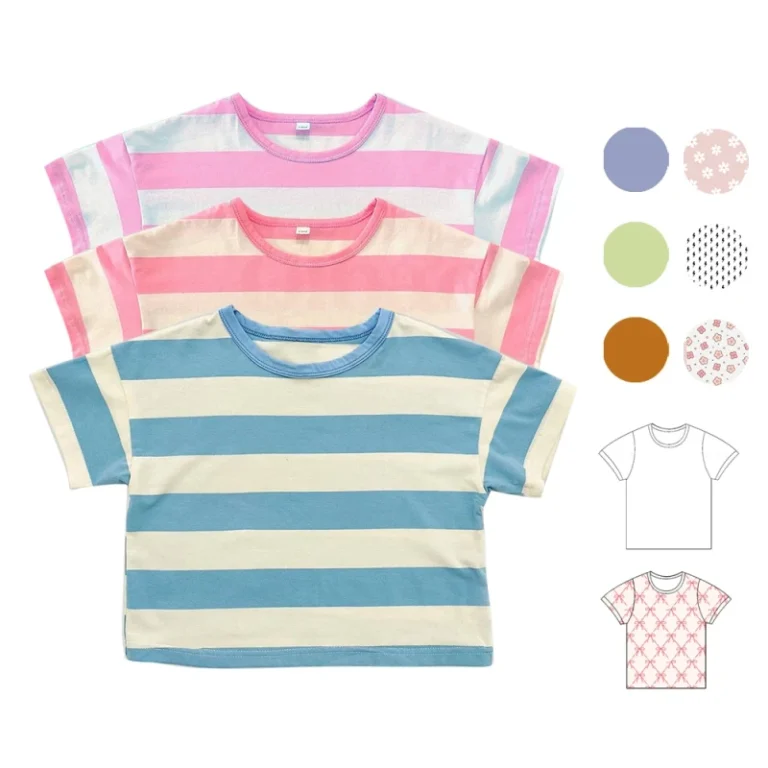 Kids-Clothes-Top-Cozy-Cotton-Striped-Oversized-Style-T-shirt-for-Kids-Summer