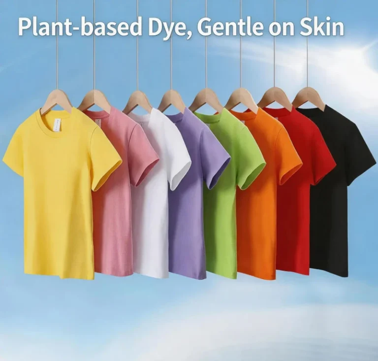 Kids-T-shirts-100-Cotton-Plant-Dyed-Custom-Printed-Patterns-Summer-Unisex-Children-Tees