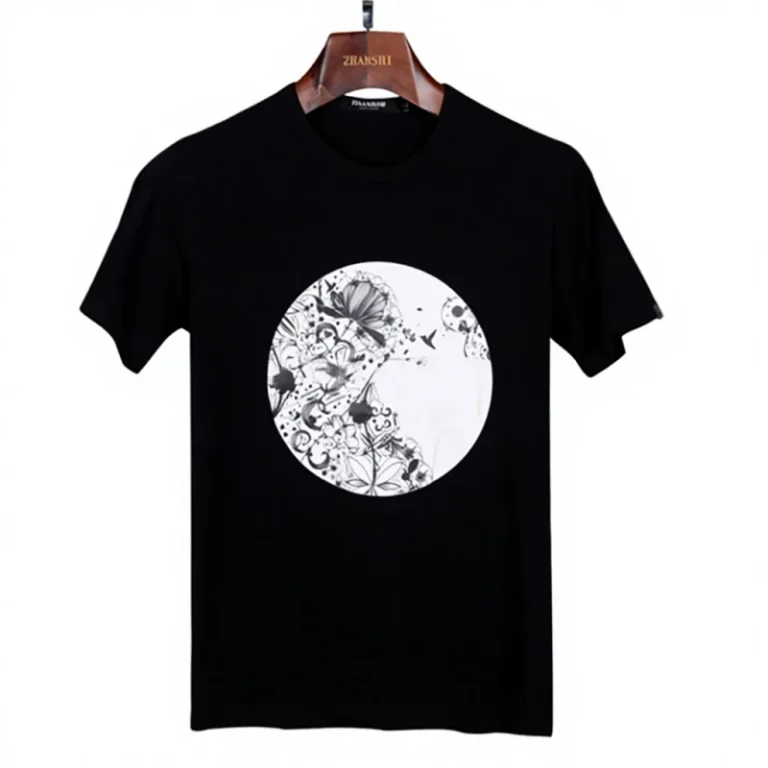 Korean-Style-Comfy-Fashion-Breathable-Plus-Size-Cotton-T-shirt-with-Puff-Printing-for-Men