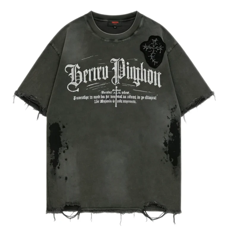 Kornit-DTG-T-shirt-Custom-Big-Logo-Oversized-Heavyweight-Cotton-Tee