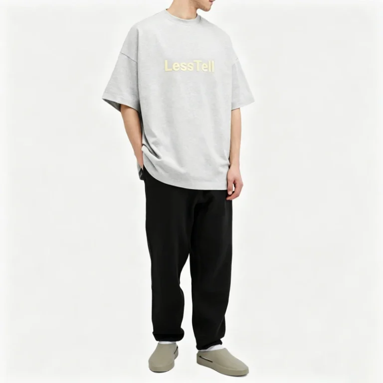 LTD-MT1073-280G-Heavyweight-Cotton-Oversized-T-Shirt-3D-Puff-Print-Custom-Logo-Streetwear-OEM-ODM-Service