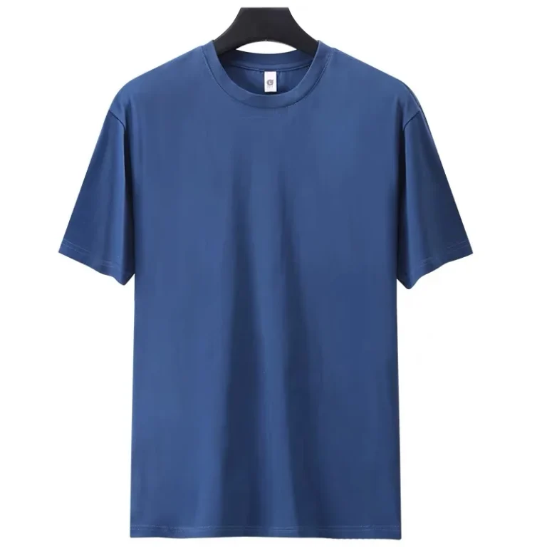 Logo-Custom-Mens-Short-Sleeve-T-Shirt-Combed-Cotton-Available-in-Stock