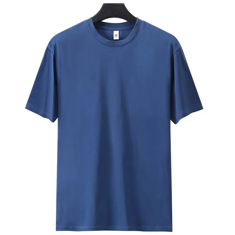 Logo-Custom-Mens-Short-Sleeve-T-Shirt-Combed-Cotton-Available-in-Stock