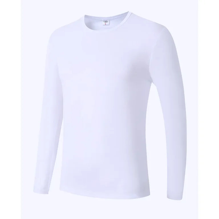Long-Sleeve-Polyester-Blank-Plain-Mens-T-shirts-Custom-Logo-Printing-White-Unisex-Long-Sleeve-Polyester-T-shirt