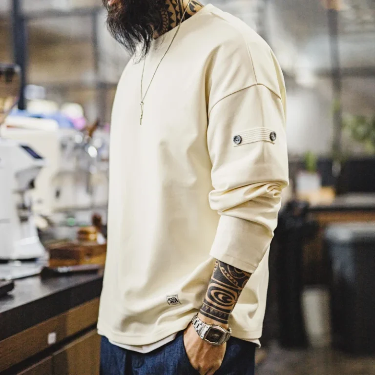 Long-Sleeve-T-Shirt-for-Men-Long-Sleeve-Tee-Heavyweight-Relaxed-Fit-Comfortable-Top-Sweatshirt-Spring