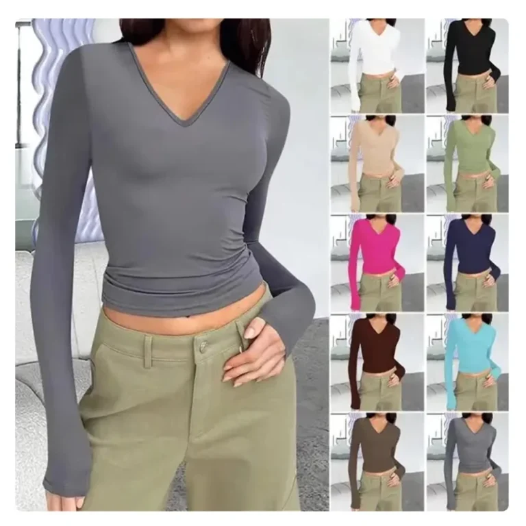 Long-Sleeve-v-Neck-Tshirt-Custom-Slim-Fit-t-Shirts-Casual-Basic-Blouse-Women