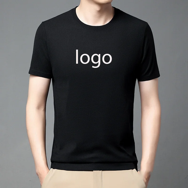 Low-MOQ-Custom-100-Polyester-Sublimation-Blanks-Quick-Dry-Elastic-Tshirt-180g-Short-Sleeve-High-Quality-Plain-Men-T-Shirt