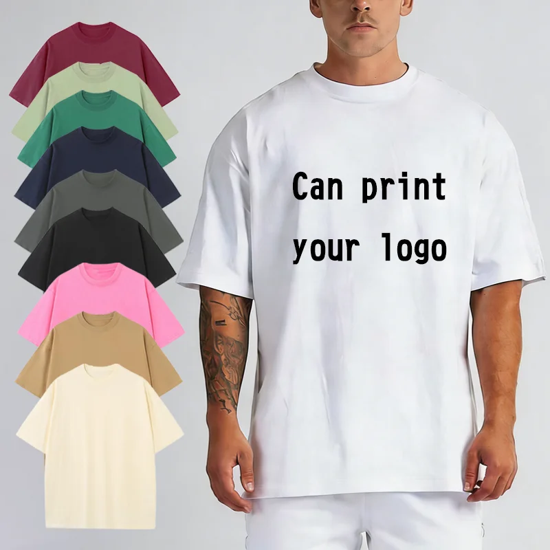 Low-Price-High-Quality-Cotton-Custom-T-Shirt-For-Men-Apparel-Blank-230GSM-Heavy-Weight-Oversized-Tshirt-Printing-Mens-T-shirts