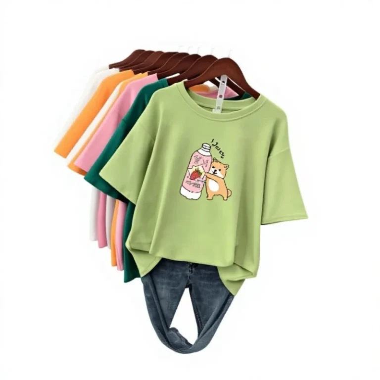 Low-Price-High-Quality-Short-Sleeve-100-Cotton-Round-Neck-Womens-T-shirt