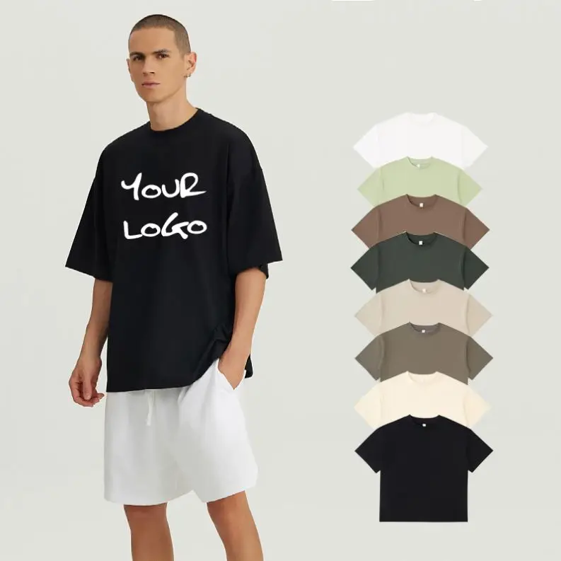 Luxury-Graphic-T-Shirt-Mens-Unisex-100-Cotton-Oversized-Retro-Style-Direct-to-Garment-Printing
